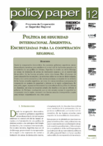 Política de seguridad internacional Argentina