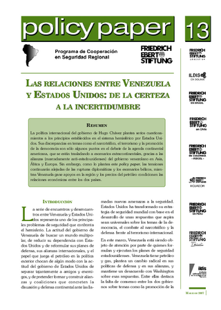 Las relaciones entre Venezuela y Estados Unidos