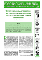 Territorio social y territorio natural