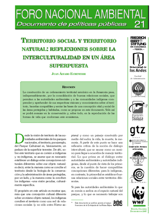 Territorio social y territorio natural