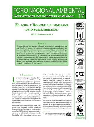 El agua y Bogotá