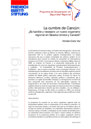 La cumbre de Cancún