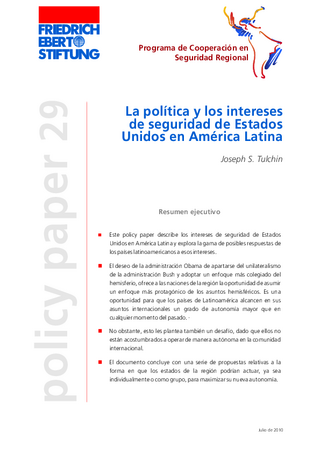 La política y los intereses de seguridad de Estados Unidos en América Latina