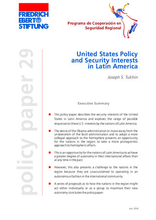 United States policy and security interests in Latin America