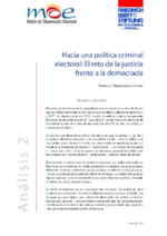 Hacia una política criminal electoral