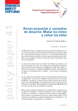 Armas pequeñas y campañas de desarme
