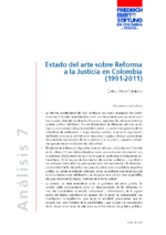 Estado del arte sobre reforma a la justicia en Colombia