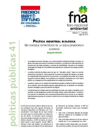 Política industrial ecológica