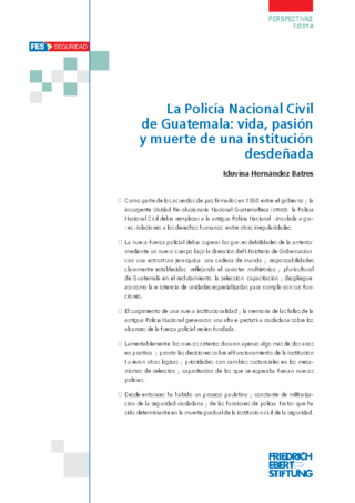 La Policía Nacional Civil de Guatemala