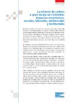 La minería de carbón a gran escala en Colombia
