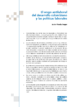 El sesgo antilaboral del desarrollo colombiano y las políticas laborales