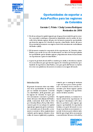 Oportunidades de exportar a Asia-Pacífico para las regiones de Colombia