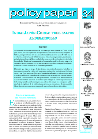 India - Japón - Corea: tres saltos al desarrollo