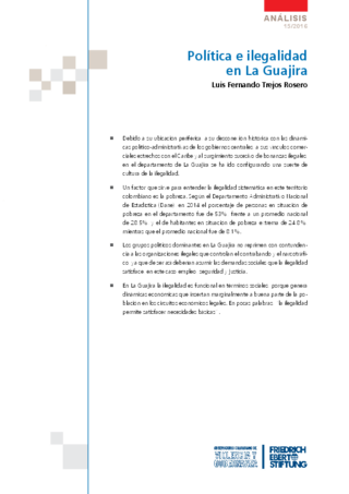 Política e ilegalidad en La Guajira
