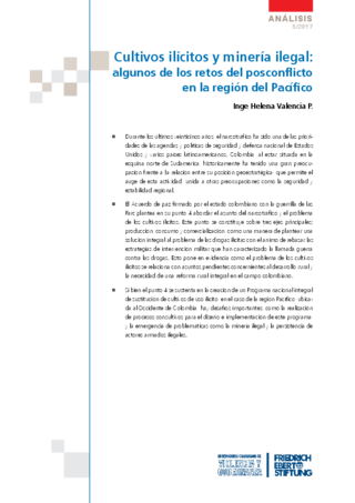 Cultivos ilícitos y minería ilegal