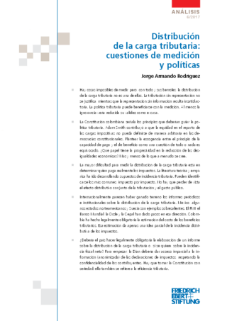 Distribución de la carga tributaria