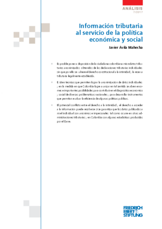 Información tributaria al servicio de la política económica y social