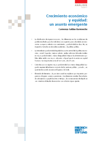 Crecimiento económico y equidad
