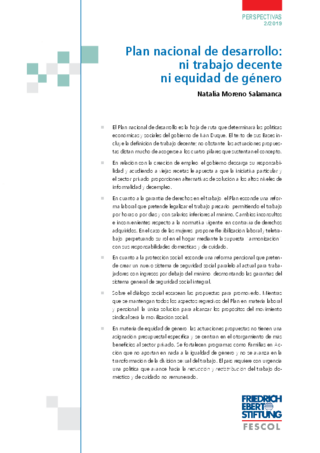 Plan nacional de desarrollo