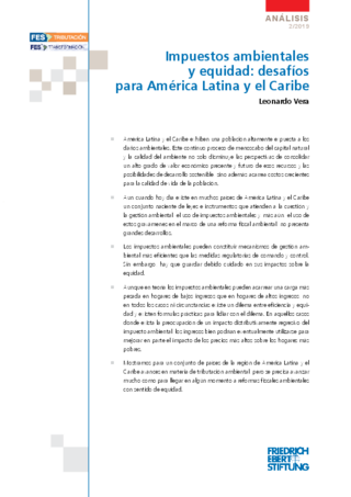 Impuestos ambientales y equidad