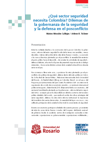 Qué sector seguridad necesita Colombia?