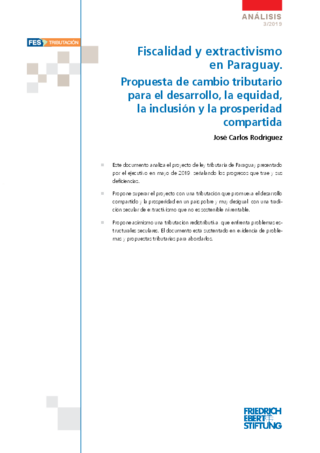 Fiscalidad y extractivismo en Paraguay