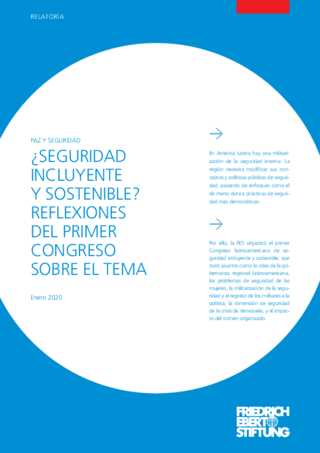 Seguridad incluyente y sostenible?