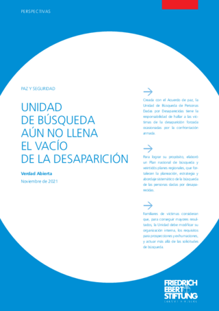 Unidad de búsqueda aún no llena el vacío de la desaparición