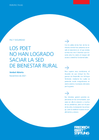 Los PDET no han logrado saciar la sed de bienestar rural