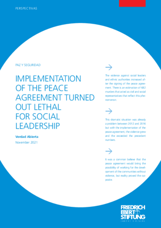 Implementation of the peace agreement turned out lethal for social leadership
