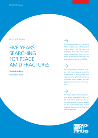 Five years searching for peace amid fractures