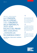 La Comisión de la Verdad y el Congreso de la República, 2022-2026