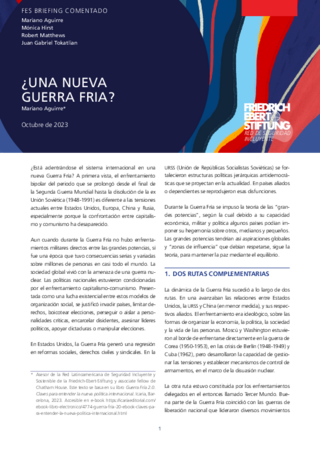 Una nueva guerra fria?