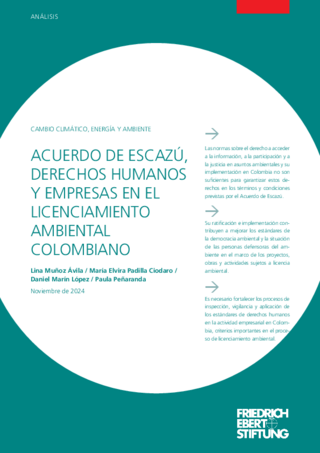 Acuerdo de Escazú, derechos humanos y empresas en el licenciamiento ambiental Colombiano