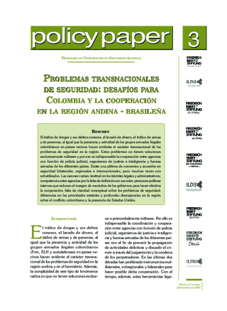 Problemas transnacionales de seguridad