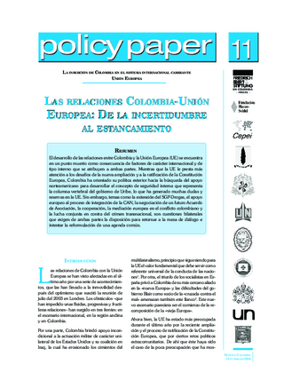 Las relaciones Colombia-Unión Europea