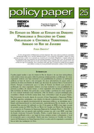 Do estado de medo ao estado de direito