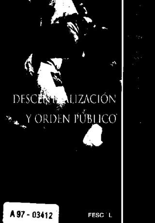 Descentralización y orden público