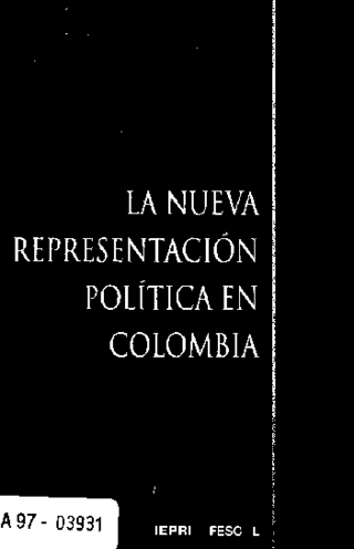 La nueva representación política en Colombia